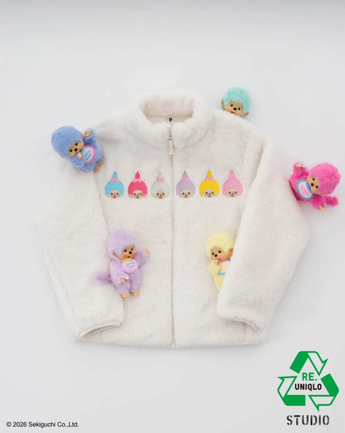 Monchhichi embroidery at RE.UNIQLO STUDIO